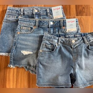 Girls Cat & Jack Distressed Denim Shorts Trio